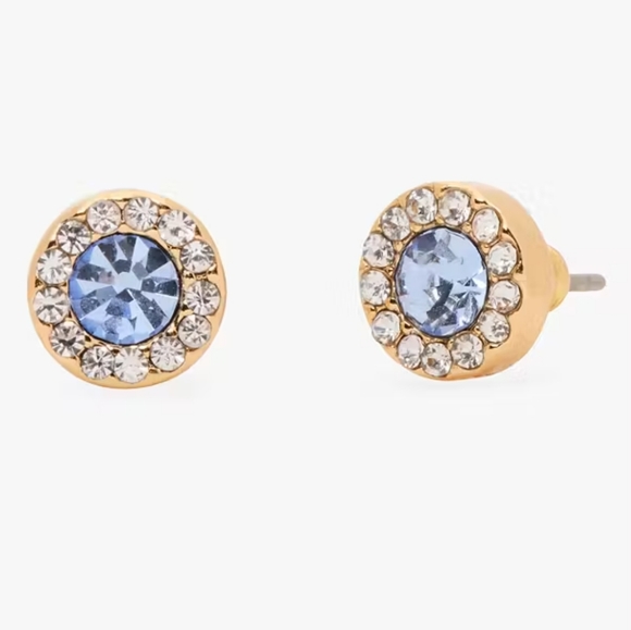 kate spade Jewelry - Kate Spade You're a gem Pave Halo studs